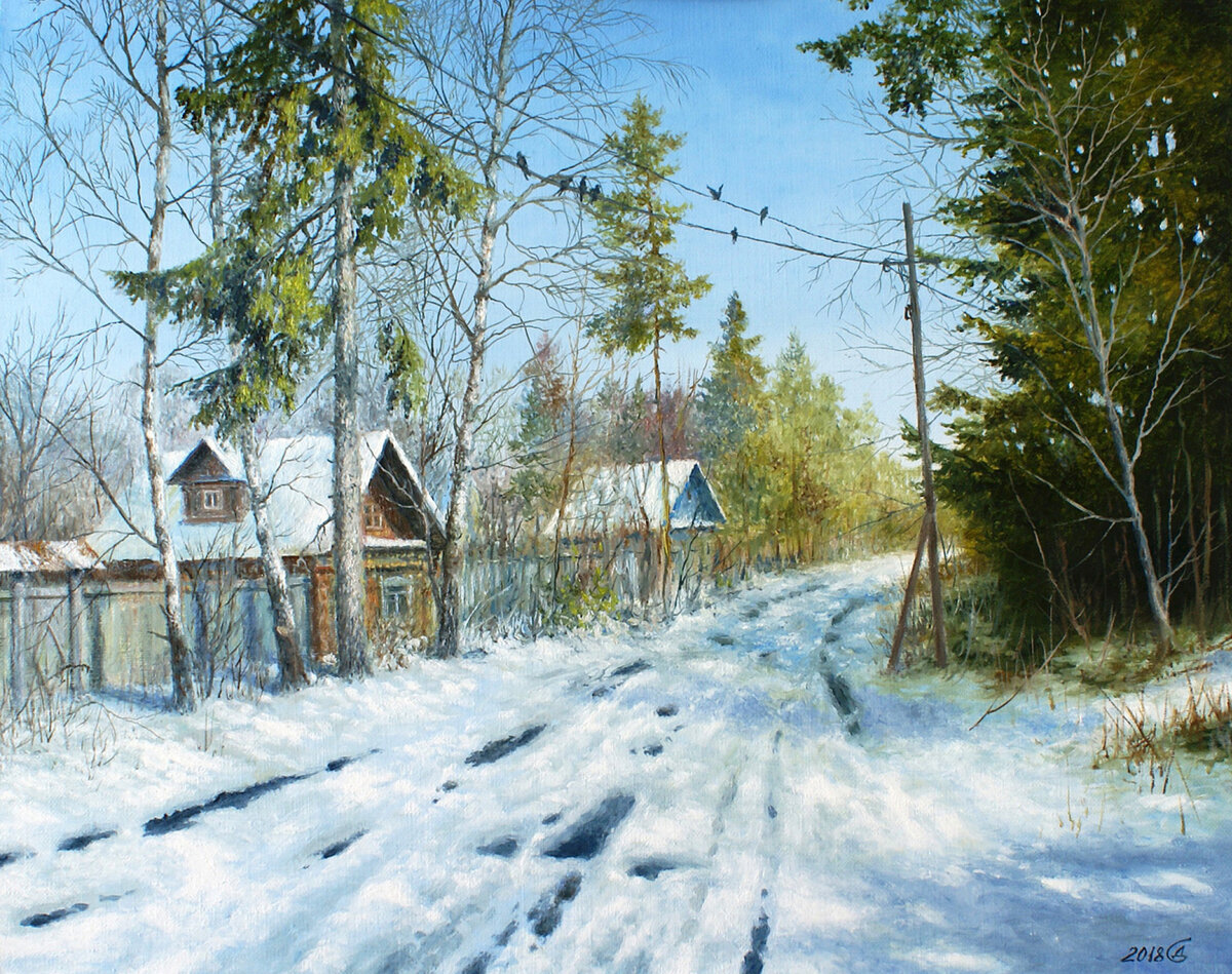 Художник картины март