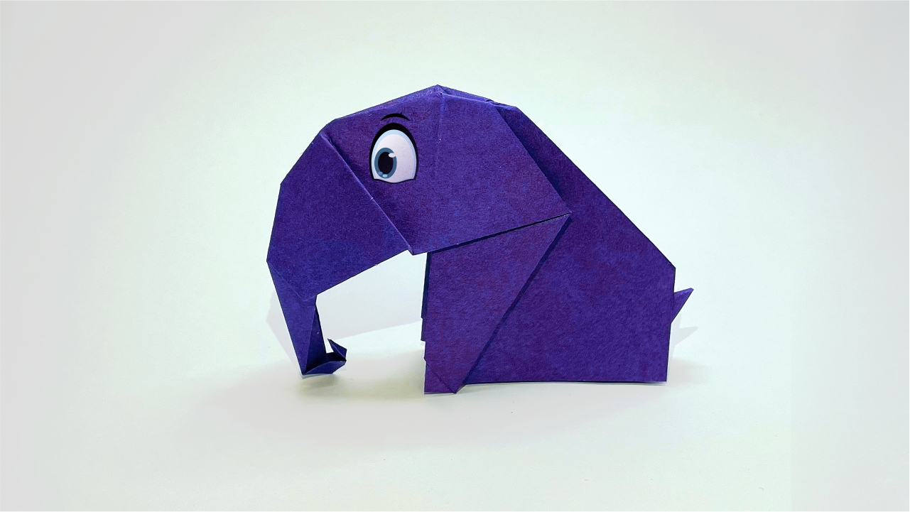 Оригами Слон из бумаги | Поделки из бумаги | Origami Paper Elephant