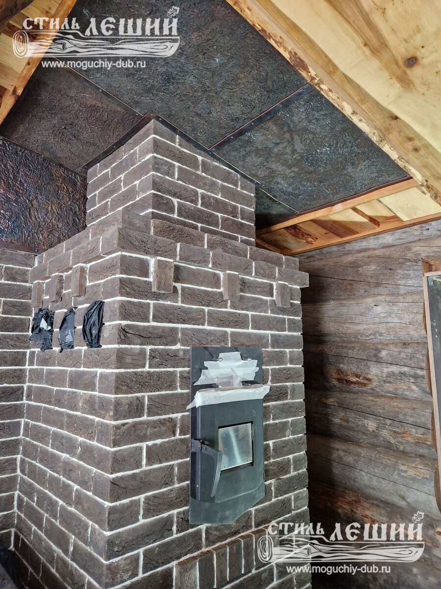 Печь для бани в парной стиль леший