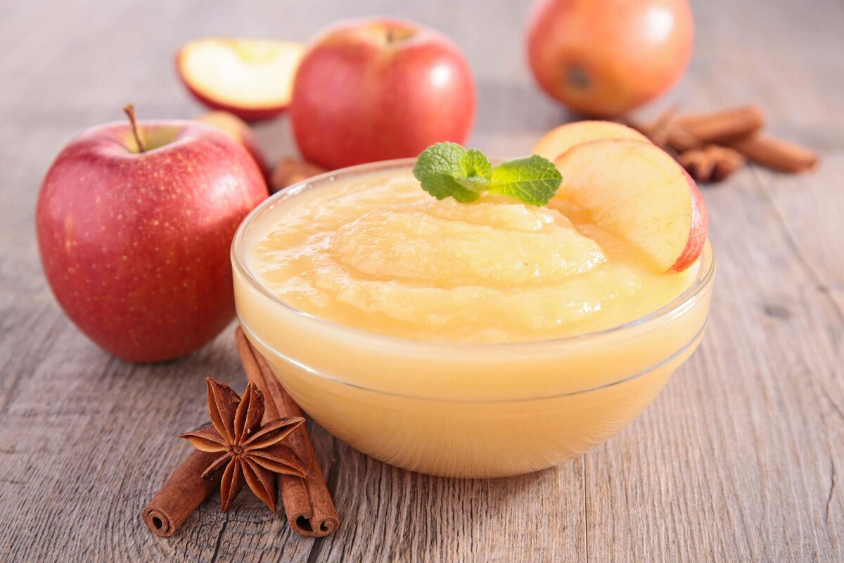 Вариант 1: Классическое протертое пюре из яблок для детей на зиму
