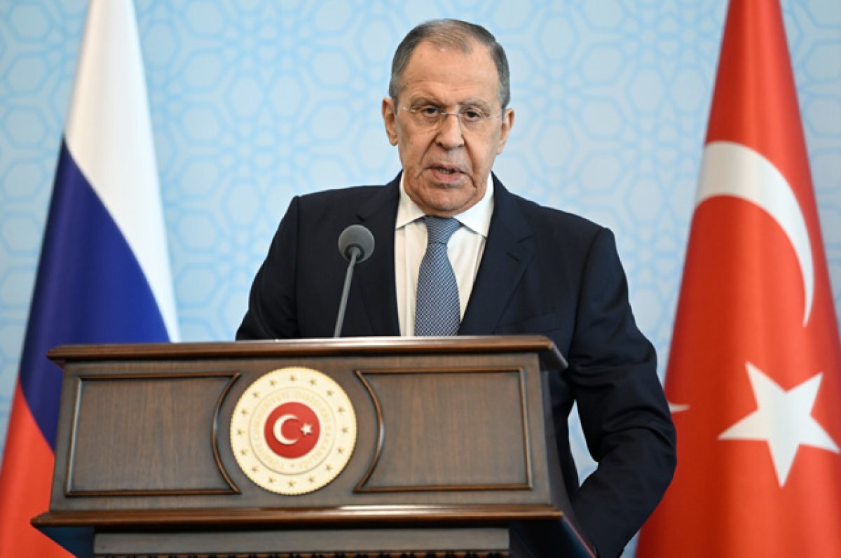    Сергей Лавров на пресс-конференции в Анкаре