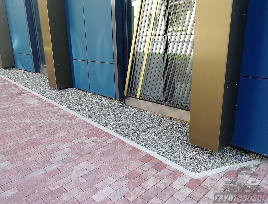 Отмостка из щебня