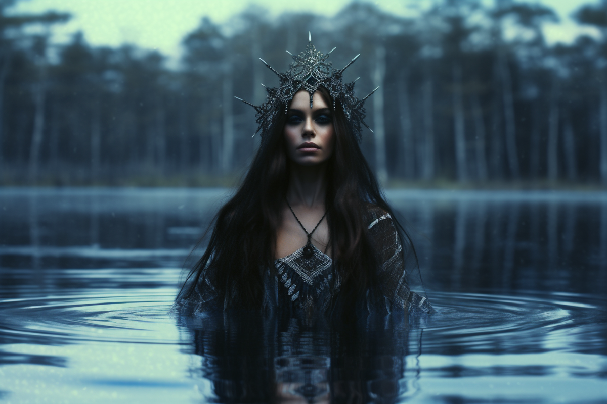 Анастасия Эльберг, "Хозяйка лесного озера" (миниатюра)