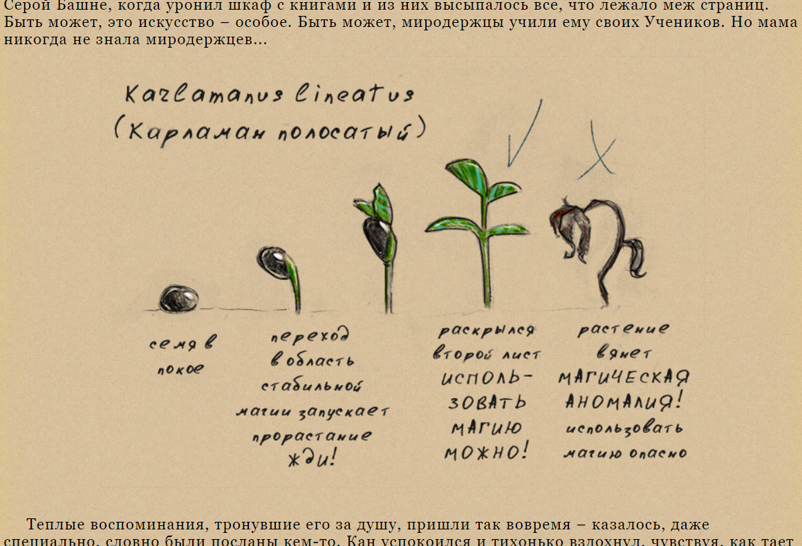 Магически чувствительное растение из "Обсидиановой триады" (фэнтези повесть на mildegard.ru) 