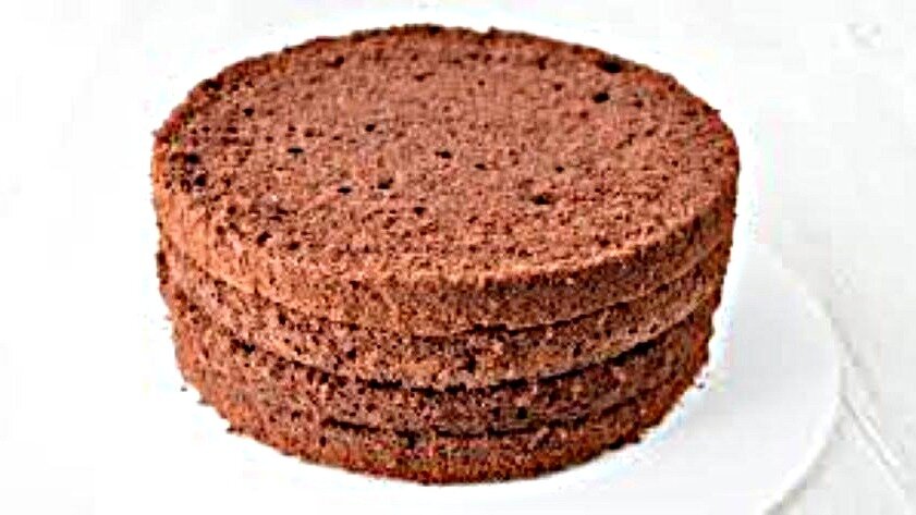 Должно получиться 4 коржа