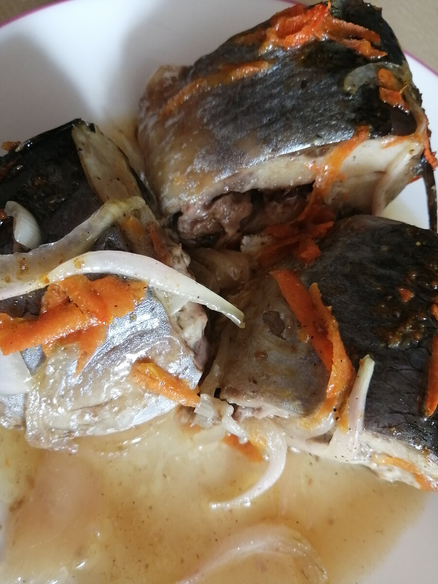 Фото автора: селедка запеченная с овощами

