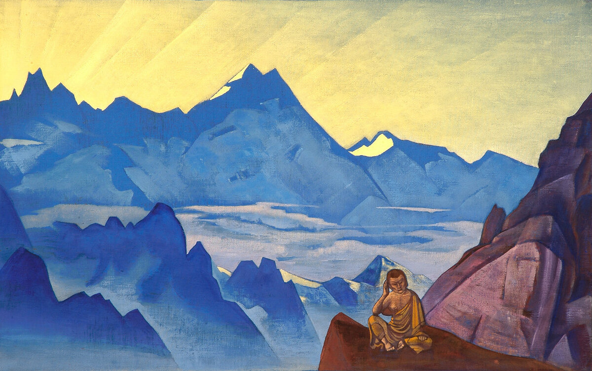 Н.К. Рерих. Миларепа Услышавший. 1924