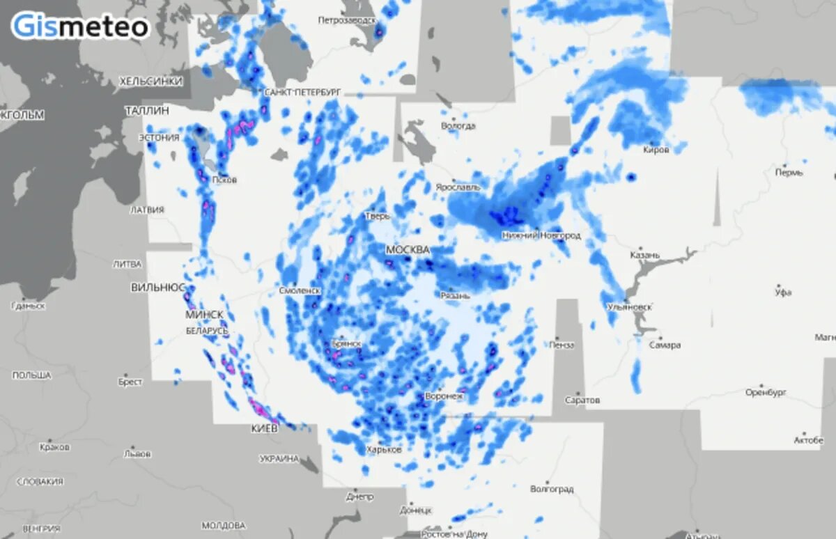 Карта осадков новосибирск прогноз. Циклон над Москвой. Карта осадков Европы. Карта осадков Новосибирск. Карта гроз гисметео.