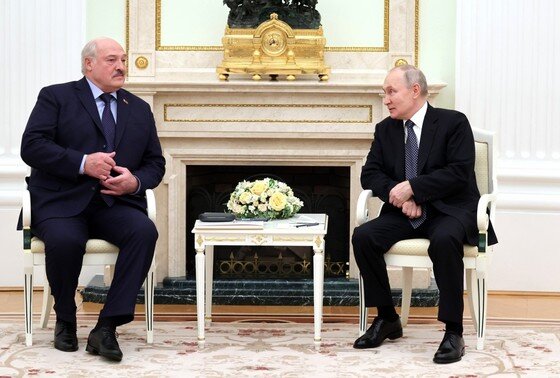    Александр Лукашенко и Владимир Путин