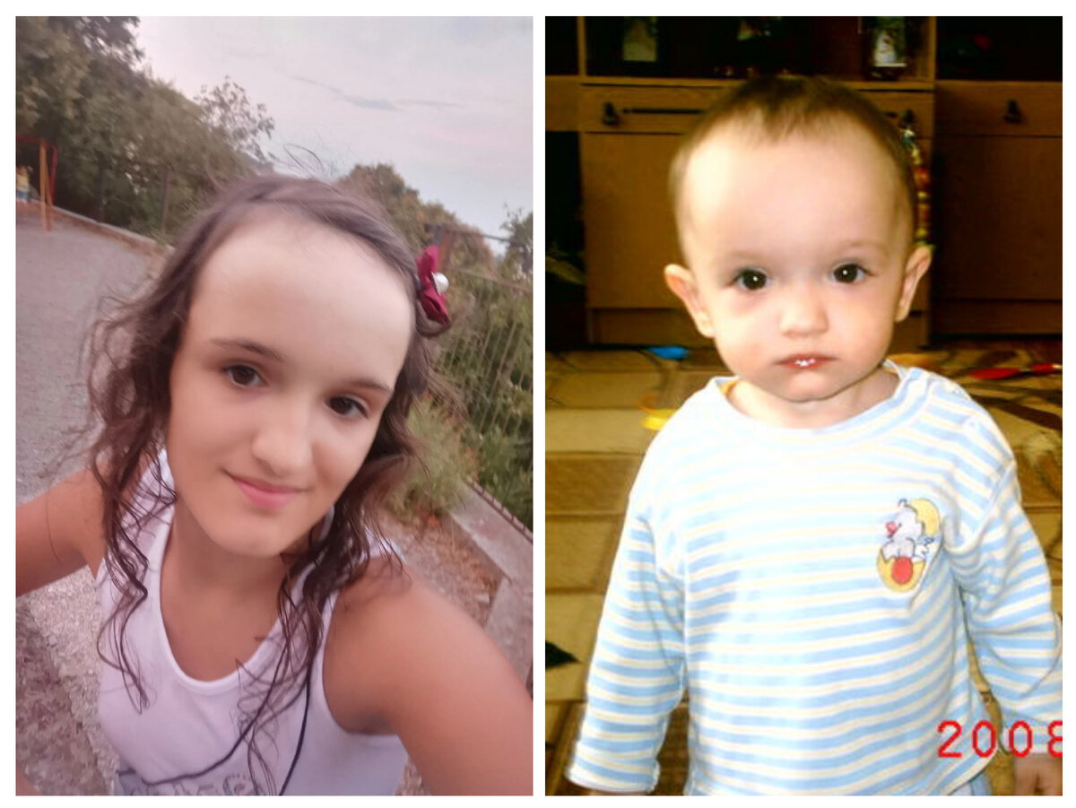 Валечка Бойцова: 1 годик, 15 лет 