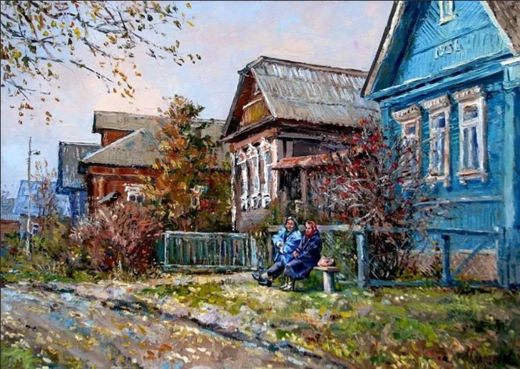 Колоколов Антон Борисович (род. 1963). Из цикла картин о деревне.