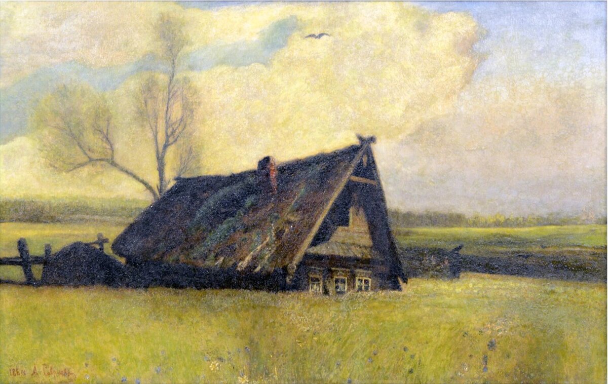 А. К. Саврасов. Кутузовская изба в Филях. 1860. Изображение из открытых источников