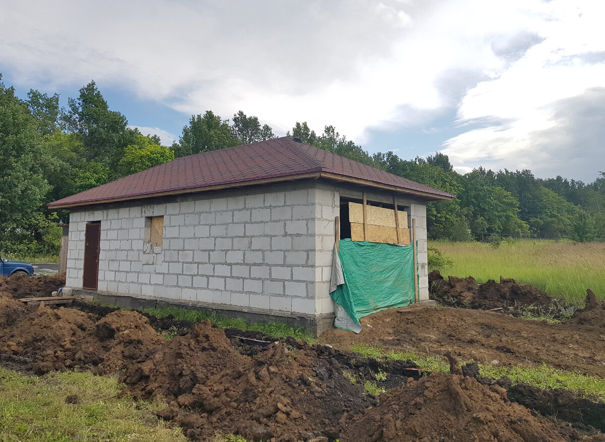 Ремонт мягкой кровли гаража мастикой в Троицке.