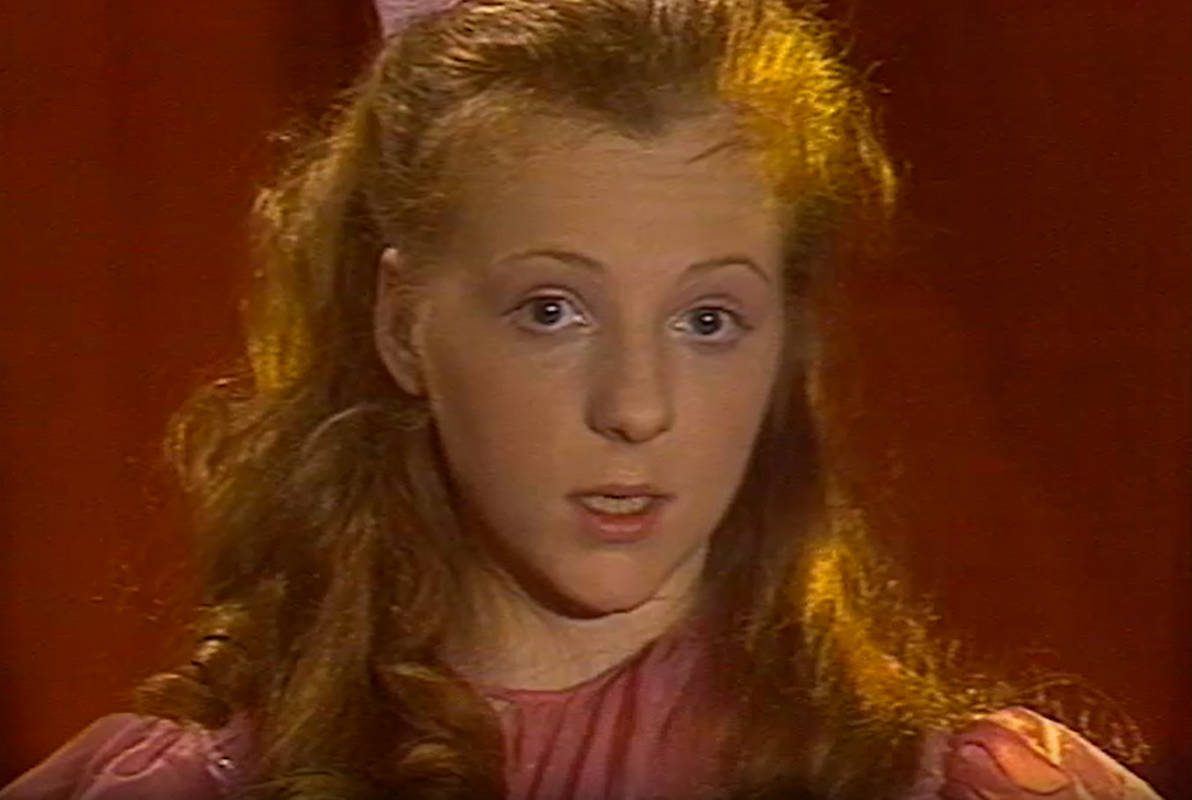 Ксения Кутепова в программе "Будильник. Приключения Алиски в Вообразилии" (1986)