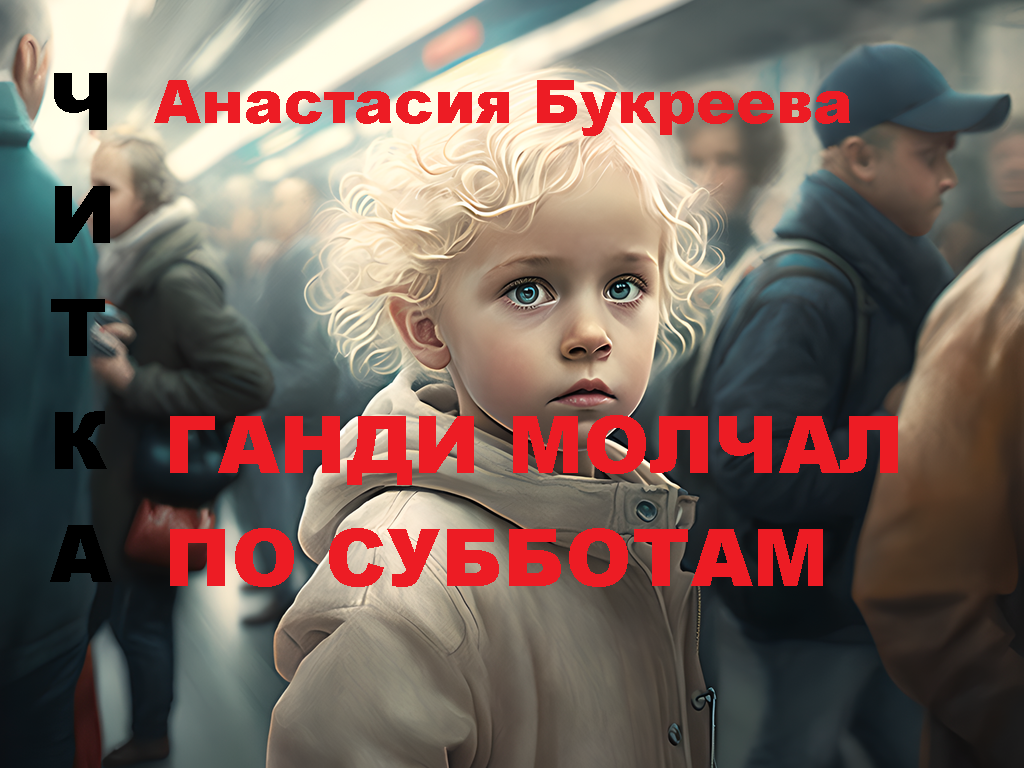 В читке пьесы «Ганди молчал по субботам» (автор Анастасия Букреева) главную роль подростка Саши / Мота исполнили два актера - взрослый и подросток, замечательный дебют на профессиональной сцене. Как будто юноша разговаривает с самим собой, уже повзрослевшим, о самом главном своем уроке. Кстати, подросток уже поступил на актерский в ГИТИС, дай ему Бог счастливой профессиональной судьбы. 
Удивительная была наполненность существования и атмосфера была на читке, кмк. Некоторые сцены были особенно сильны, читка стала похожа на эскиз пьесы. Очень ценно доверие актеров. Нейросетевые слайды для показа создала Галина Ярось, огромная ей за то благодарность!