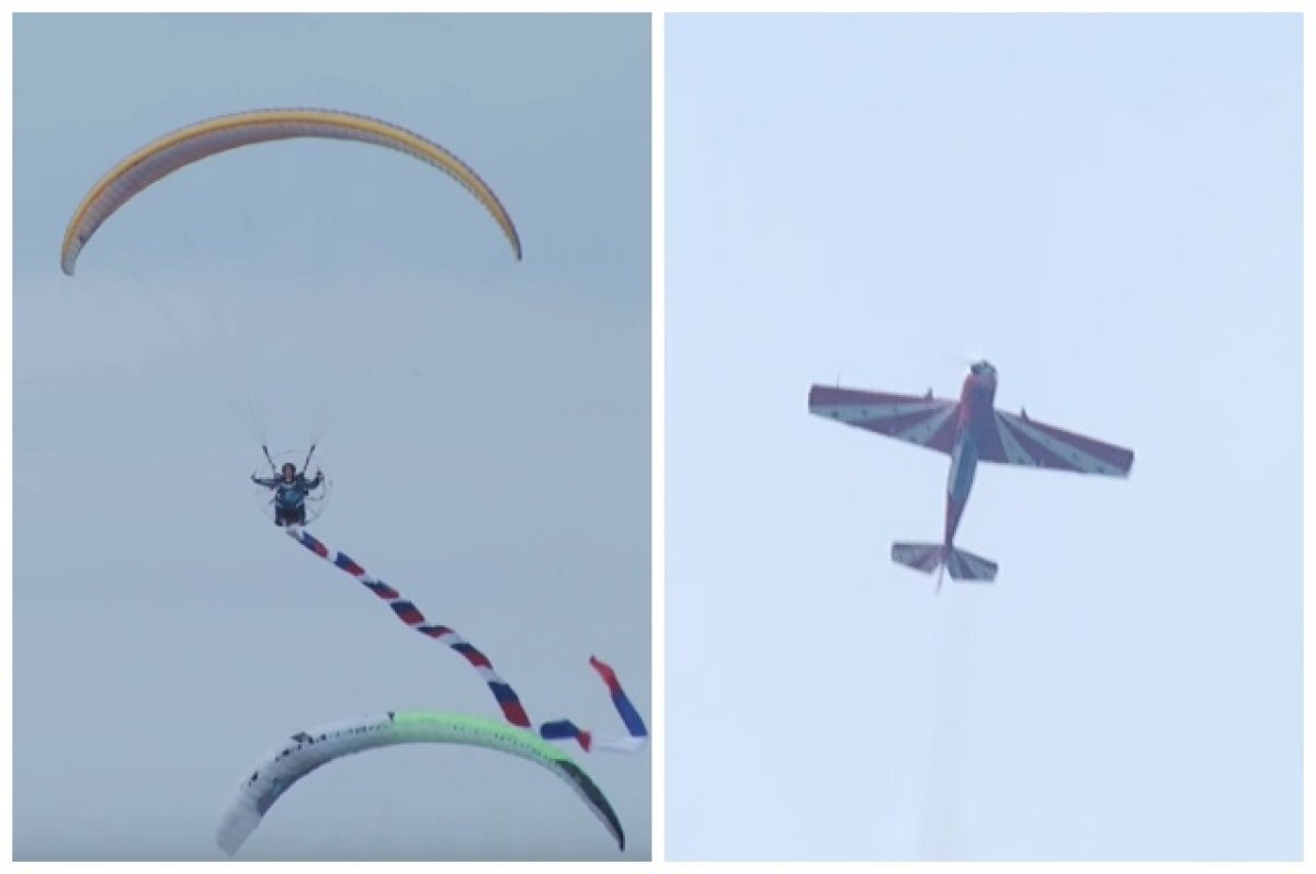    В Новосибирске началось авиашоу «Виват, Россия!» на аэродроме «Мочище»