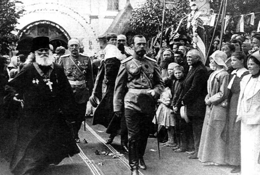 Николай II и простолюдины (иллюстрация из открытых источников)