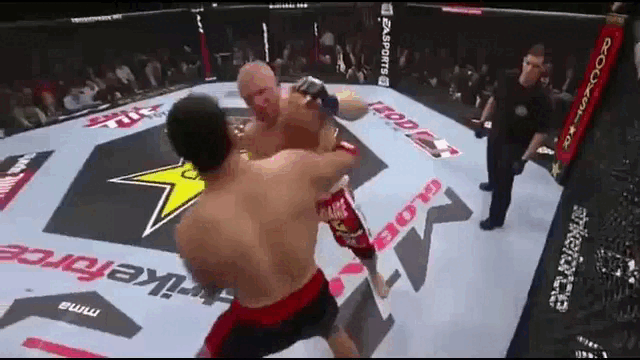 Забивает экс-чемпиона UFC Андрея Арловского.