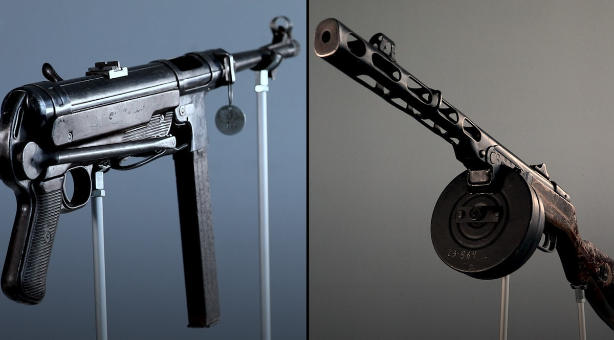 ППШ и MP-40 "Шмайсер"