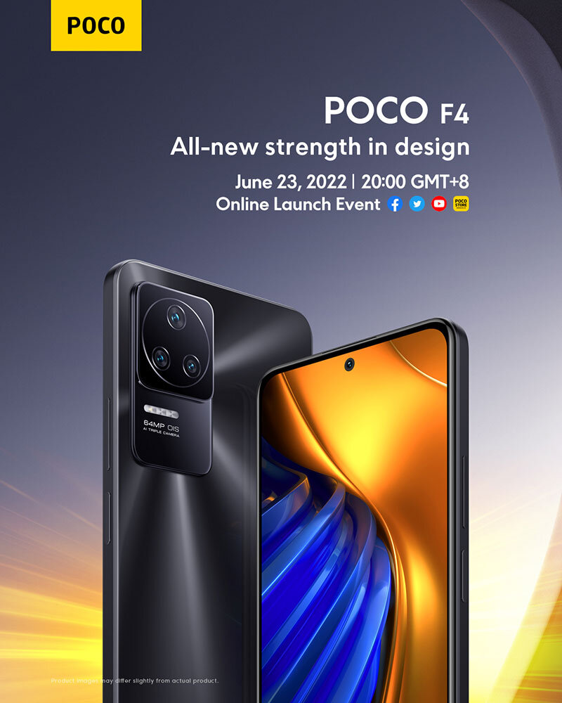 Официальный рендер Poco F4