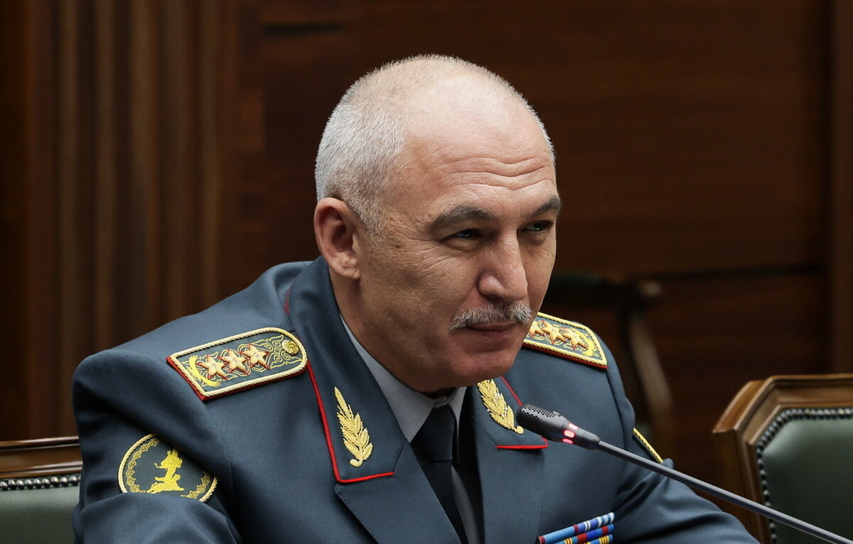    Министр обороны Казахстана Руслан Жаксылыков   Вадим Савицкий/Пресс-служба Минобороны РФ/ТАСС