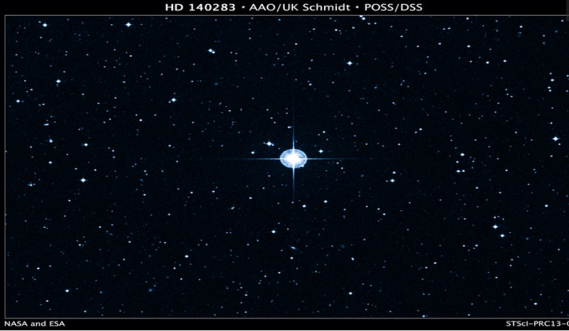 Самая старая из известных звезд, официально именуемая HD 140283. Источник: https://cdn.mos.cms.futurecdn.net/xswWJSfbGDDw9dsTX5twXc-970-80.jpeg