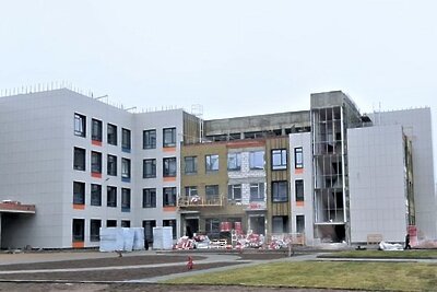    Строительство школы в Ногинске © Сайт Министерства строительного комплекса Московской области