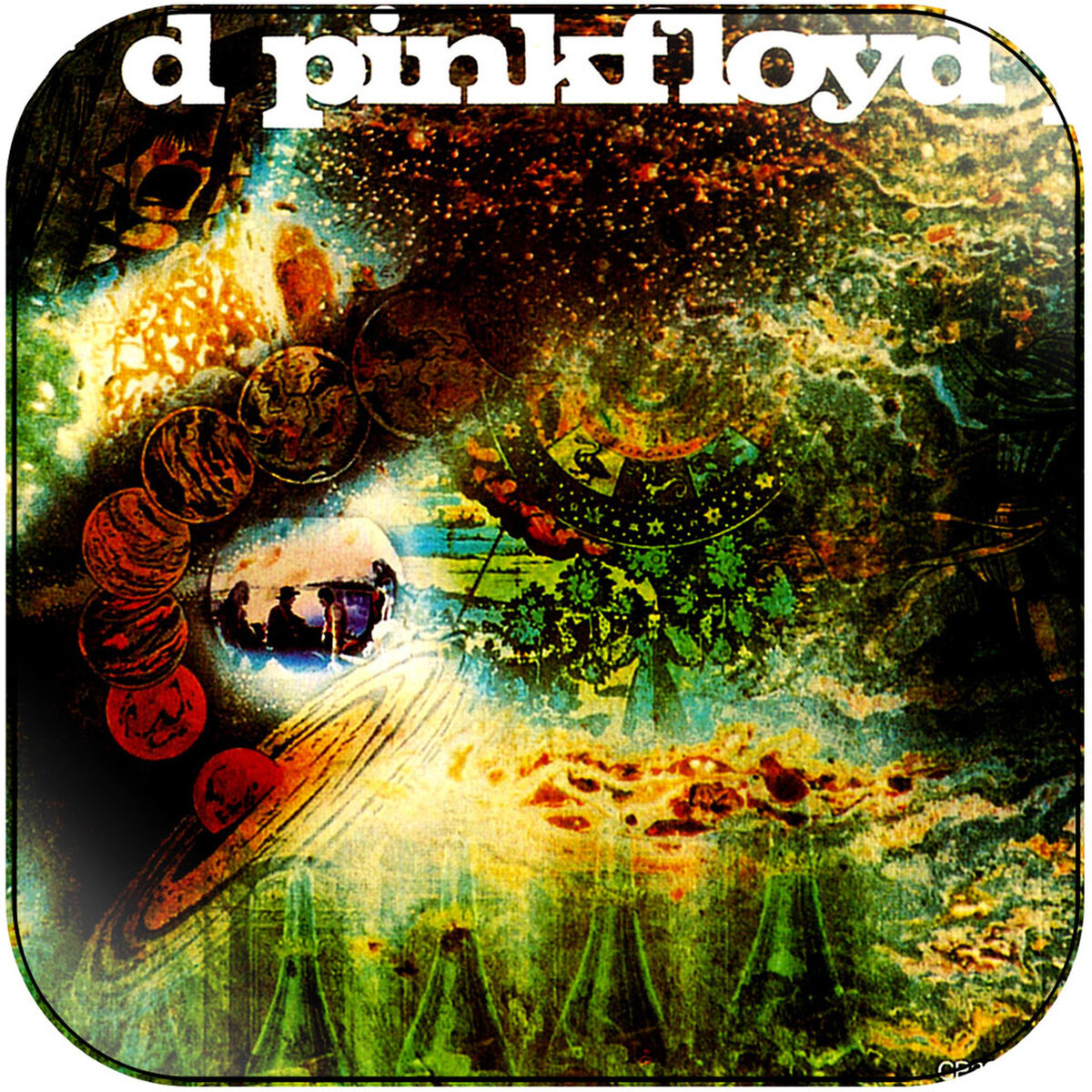 Pink Floyd "A Saucerful Of Secrets" (1968) - подставка под горячее блюдце с секретами