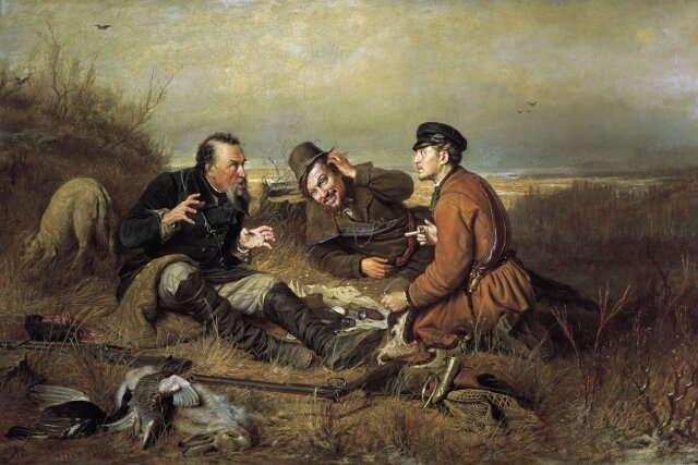    Василий Перов. Охотники на привале. 1871