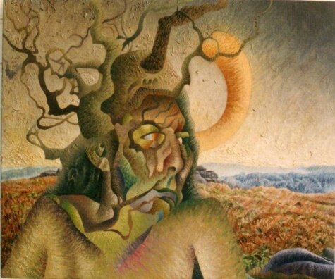 Годфри Блоу (Godfrey Blow).Портрет художника в образе энта-воина. (здесь можно вспомнить энтов из «Властелина Кольца» Джона Толкиена – М.Л.).