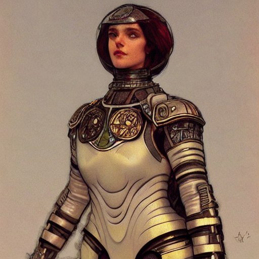 a space knight, fantasy, intricate, elegant, highly detailed, lifelike, photorealistic, digital painting, concept art trending on artstation, smooth, sharp focus, in the style of john collier and alphonse mucha and jean delville