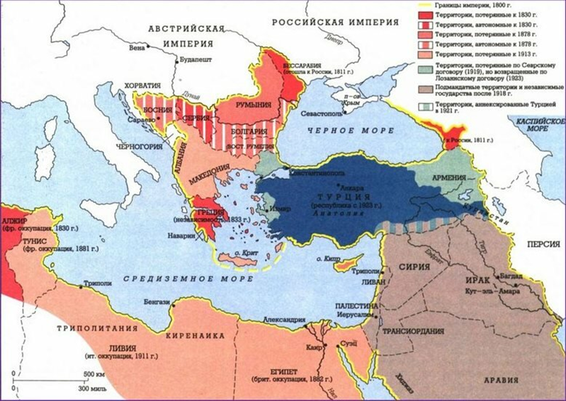 Этническая карта османской империи