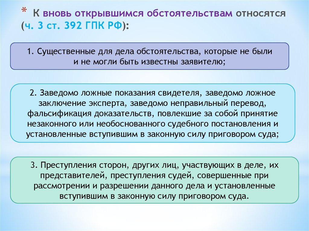 Необоснованные обстоятельства