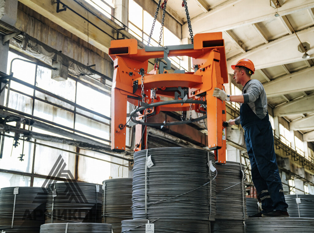 Арматура в бунтах