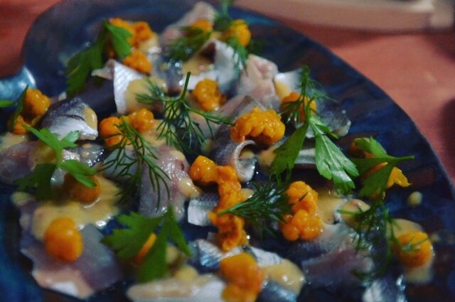    Закуску из зельди с морошкой оценят по достоинству. Фото: личный архив/ Илья Данилов