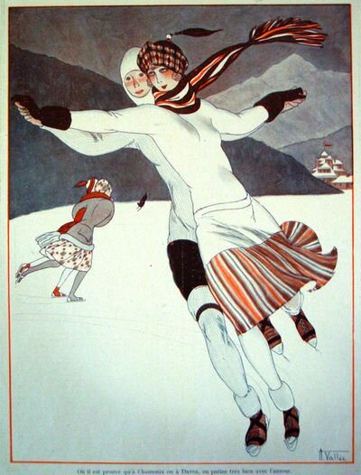 Lovely c.1923 Armand Vallee illustration for La Vie Parisienne.