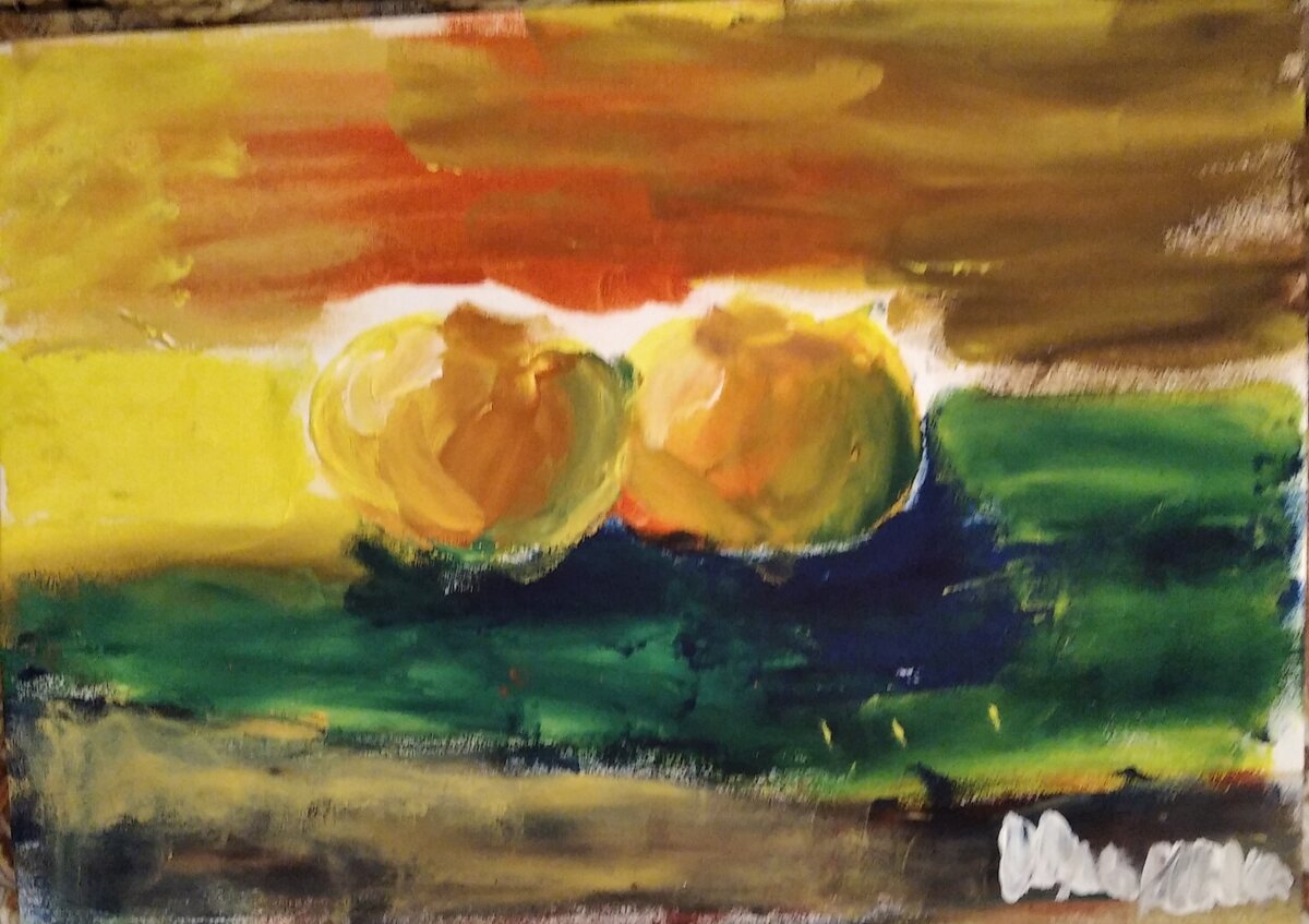 Тут, получается две дневных нормы.(Рисунок моей дочери, фото из личного архива автора)