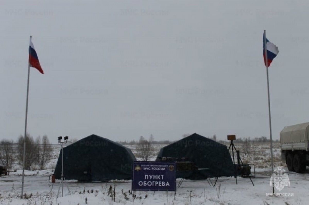    На дорогах Тульской области работают мобильные пункты обогрева