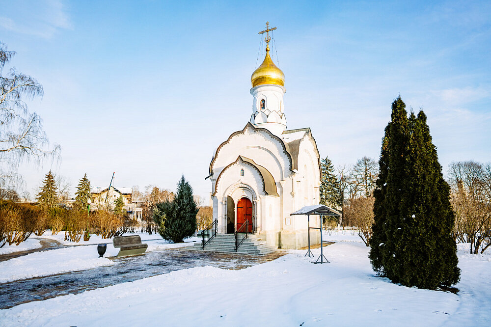 Псковская Церковь Василия зимой