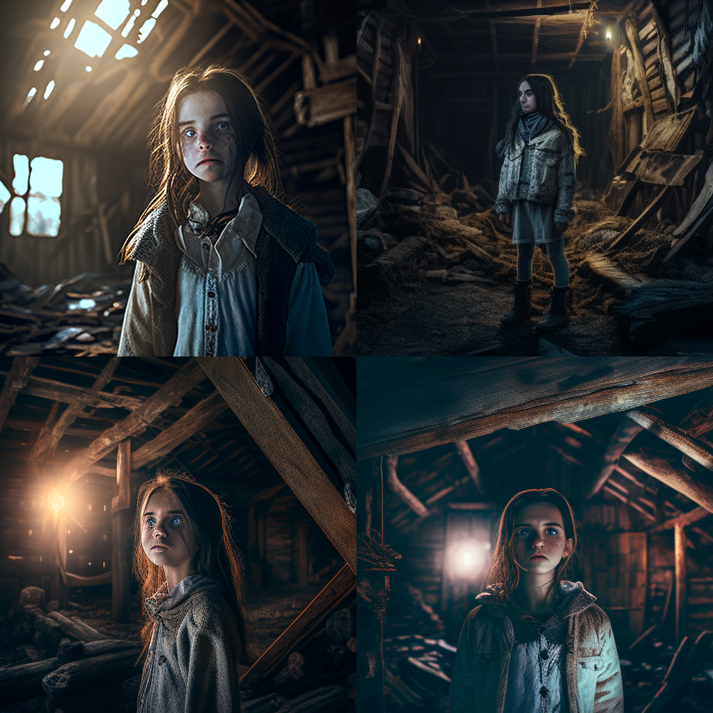 внутри сарая примерно так