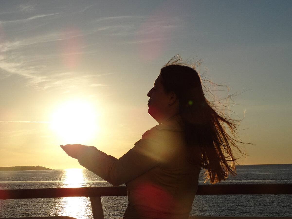 Июнь 2017, на пароме через пролив между Данией и Швецией.