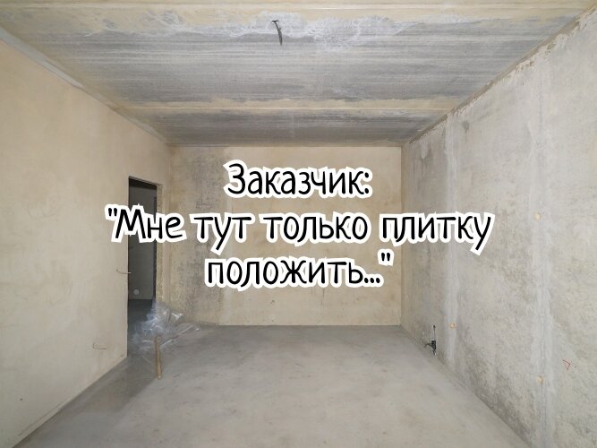 Голые стены или заказчик?