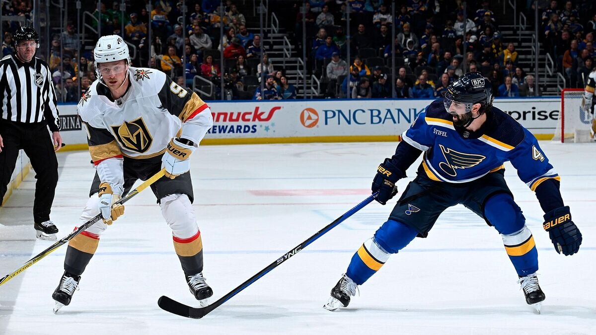    Эпизод матча "Сент-Луис Блюз" - "Вегас Голден Найтс"© Фото : nhl.com/blues