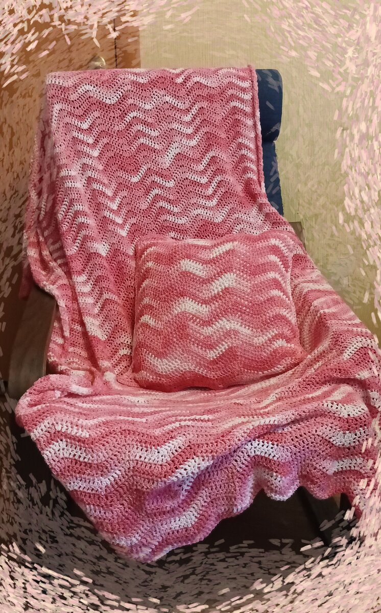 Плед и декоративная подушка 