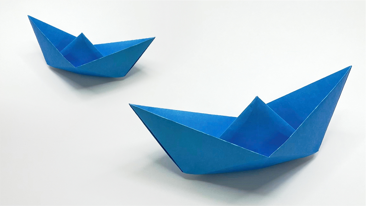 3 способа как сделать кораблик из бумаги, который плавает | Оригами, поделки из бумаги