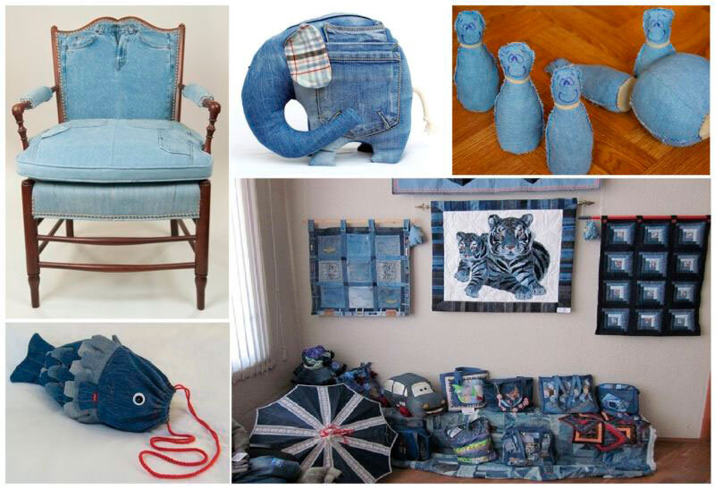 17 оригинальных идей превращения старой джинсовой одежды в новые необычные вещи