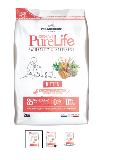 PURE LIFE KITTEN WITH DUCK AND SARDINE