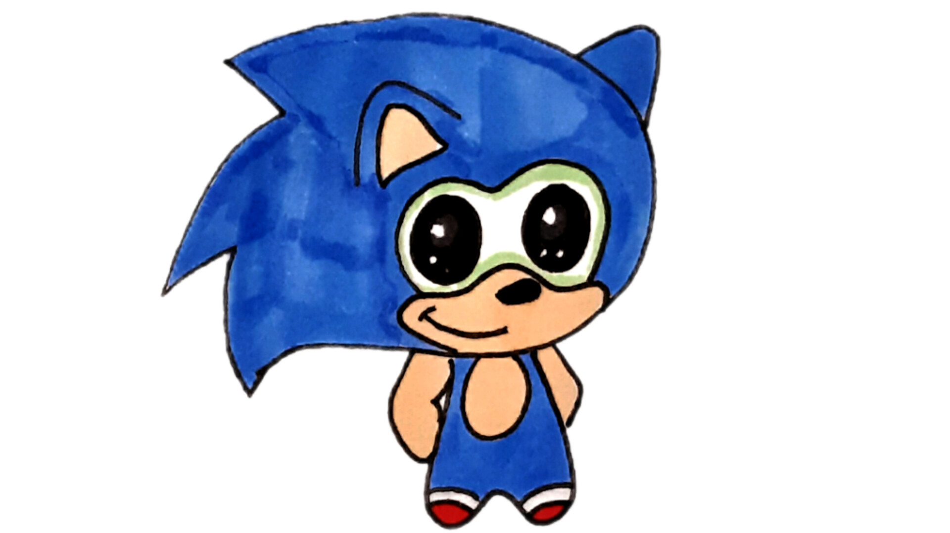 Как нарисовать персонажи Sonic - wikiHow