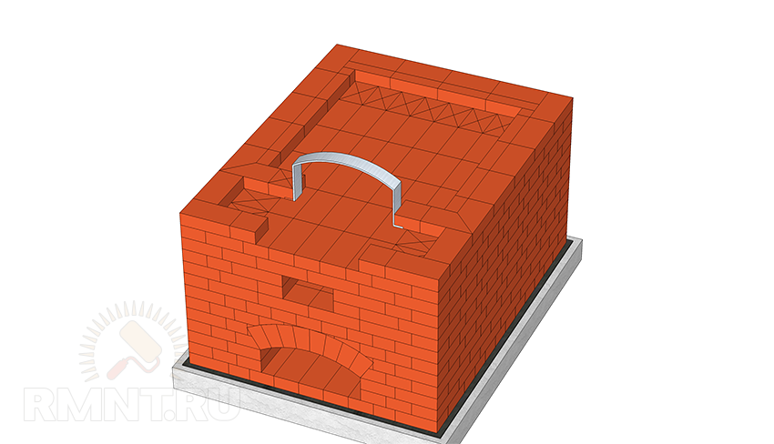 Русская печь на улице своими руками схема