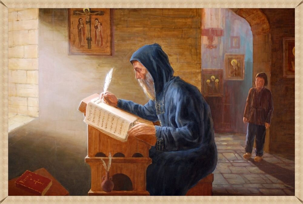 Картина "Нестор Летописец". Ростовская Галерея Живописи